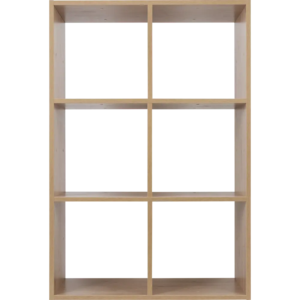 Стеллаж КУБ 6 секций 70.5х105х32 см ЛДСП цвет дуб Santreyd STLM-2191491 - Вид №1