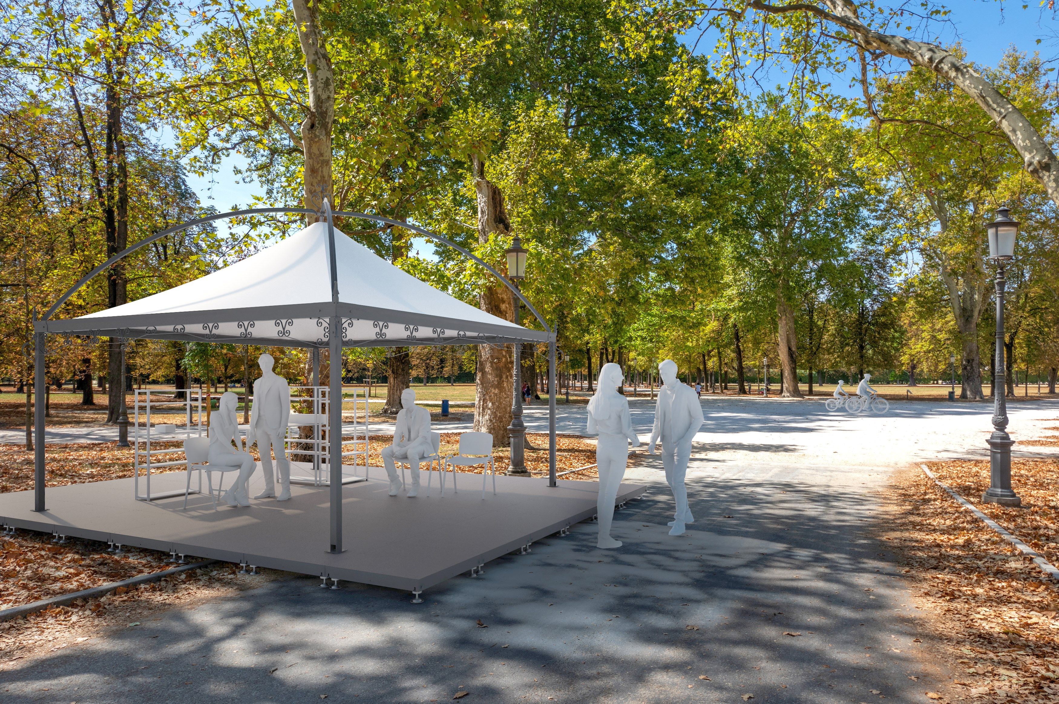 Высокопрочная стальная беседка SELVOLINA PRIMAVERA ARCH-00105442 - Вид №14