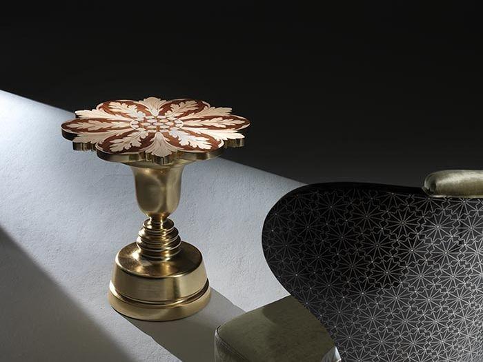 Rozzoni Высокий журнальный столик из сусального золота Milano sun-id-1486488 - Вид №1