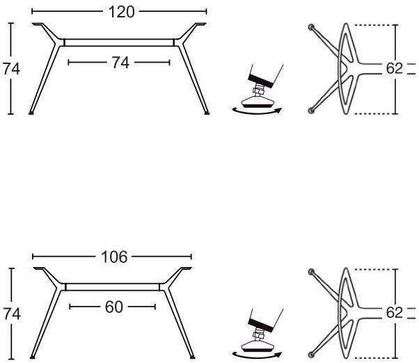SCAB DESIGN Прямоугольный обеденный стол Metropolis sun-id-1499592 - Вид №6