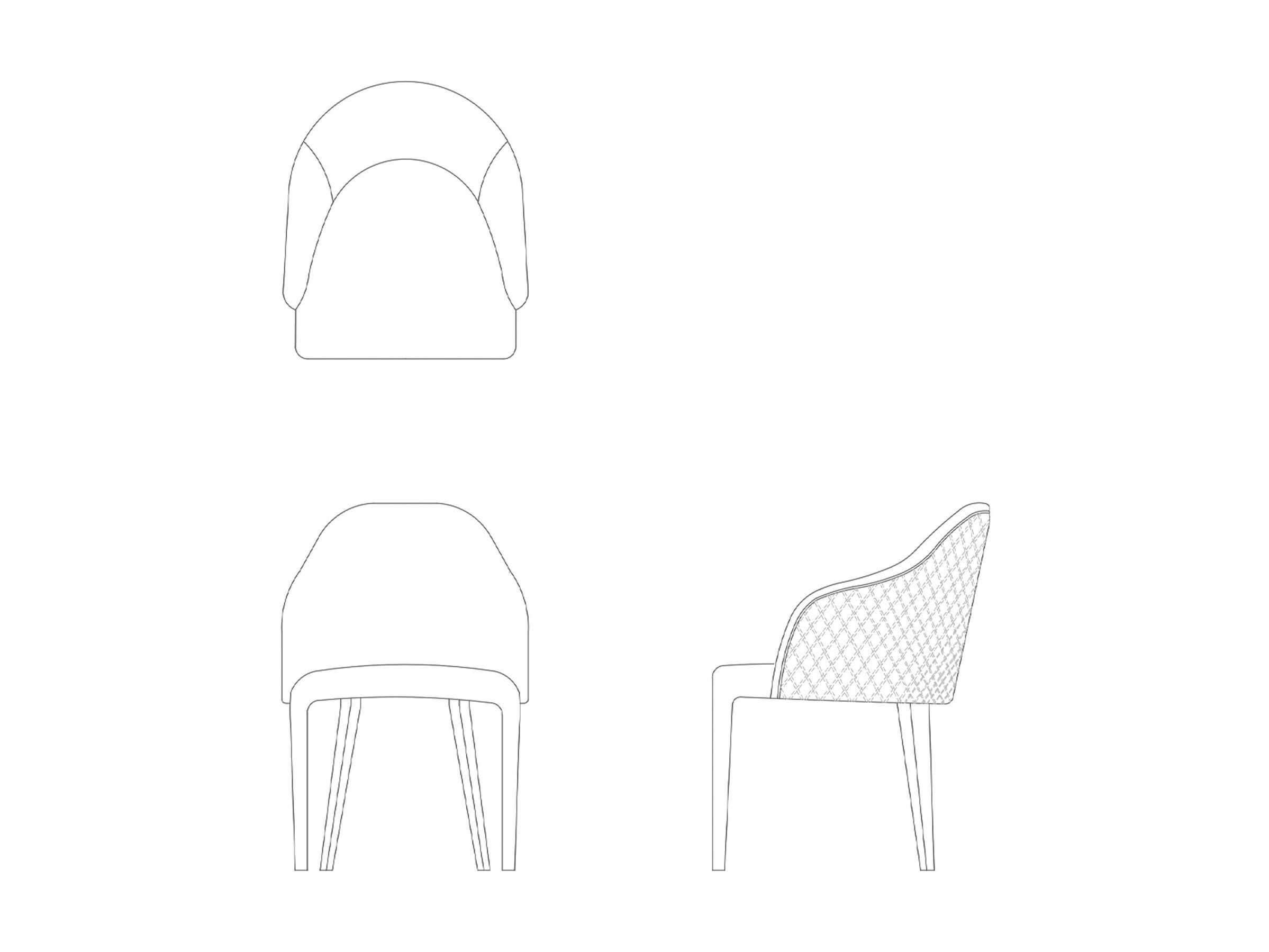 Мягкий стул из ткани Casa Magna ROWLING ARCH-00010219 - Вид №1