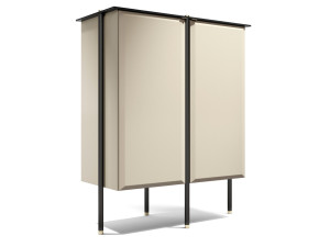 Деревянный шкаф с распашными дверцами