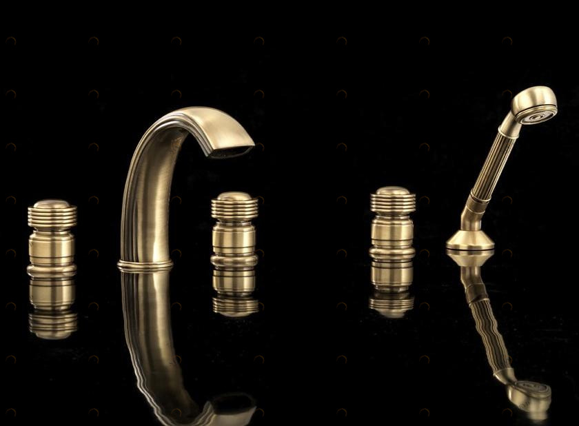 Devon&Devon Комплект для ванны на 5 отверстий с ручным душем Royal Exc-ry150