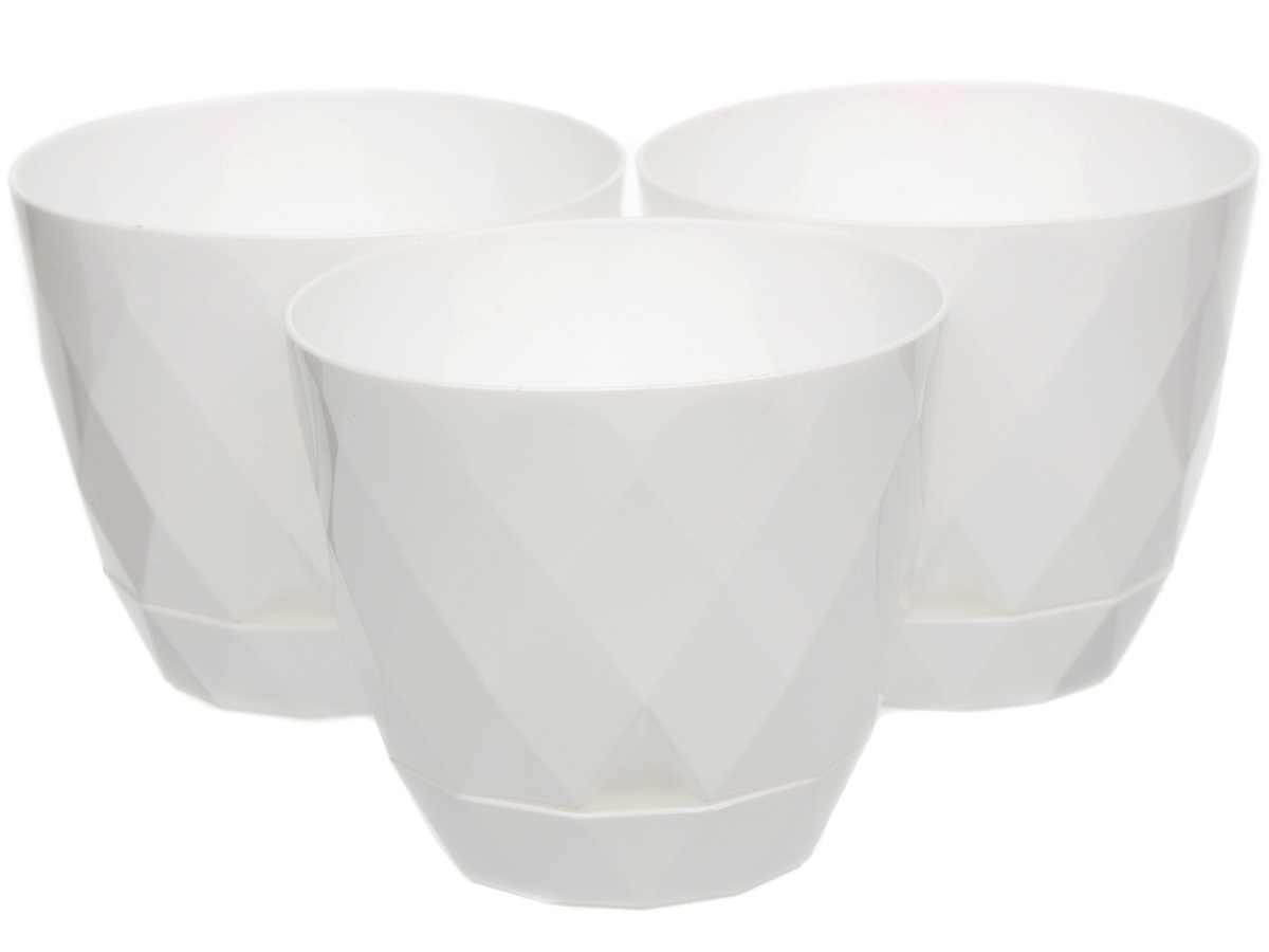 Горшок для цветов Rico 0.3L White NAVAKO 16016 - Вид №3