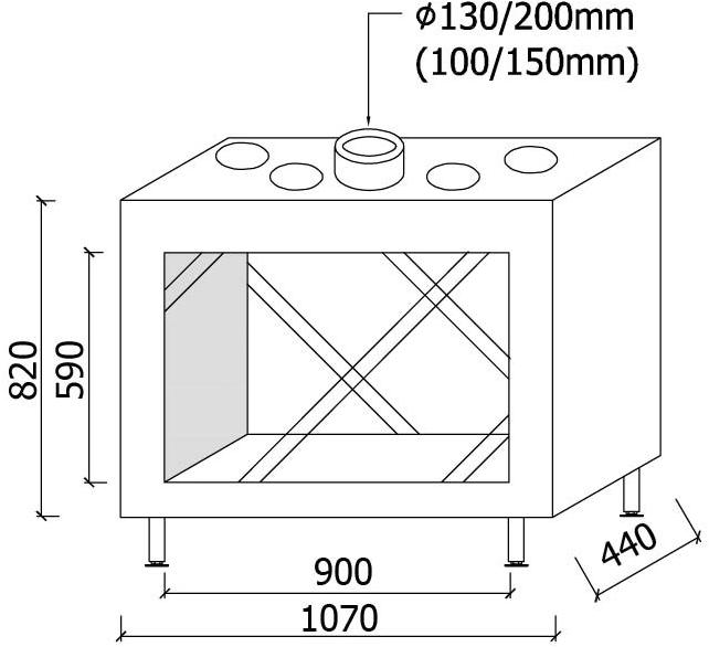 Metalfire Двусторонний закрытый газовый камин Avenue sun-id-1361714 - Вид №7