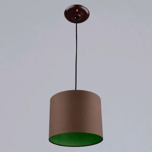 Светильник подвесной Ареал 1 лампа 4 м² цвет черно-коричневый