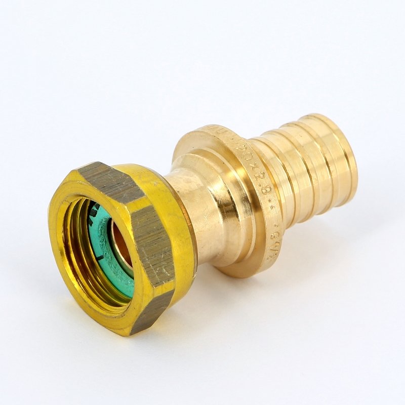 REHAU Муфта надвижная с накидной гайкой ВР 20х1/2" RAUTITAN RX бронза 366077456337 - Вид №1