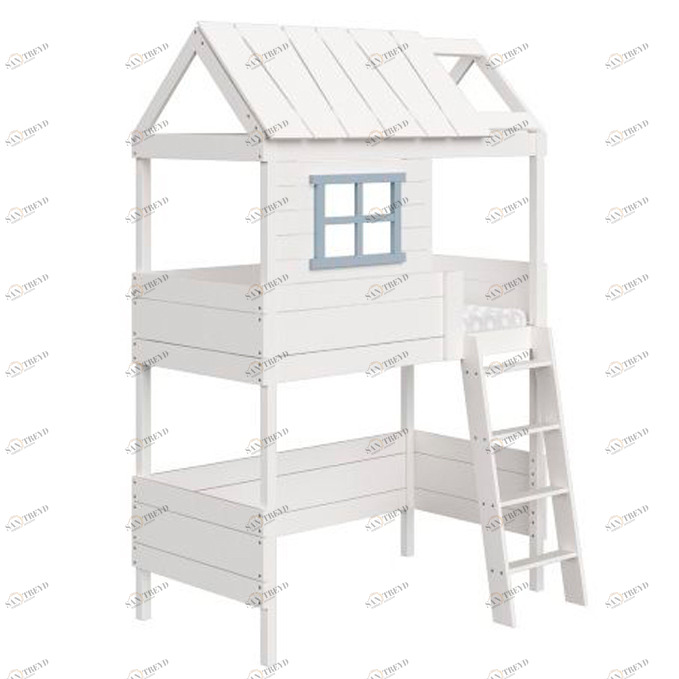 Кровать-чердак Home nord M 80х160 см белая ELLIPSE ELLIPSE HOME 351791 Белый Santreyd 