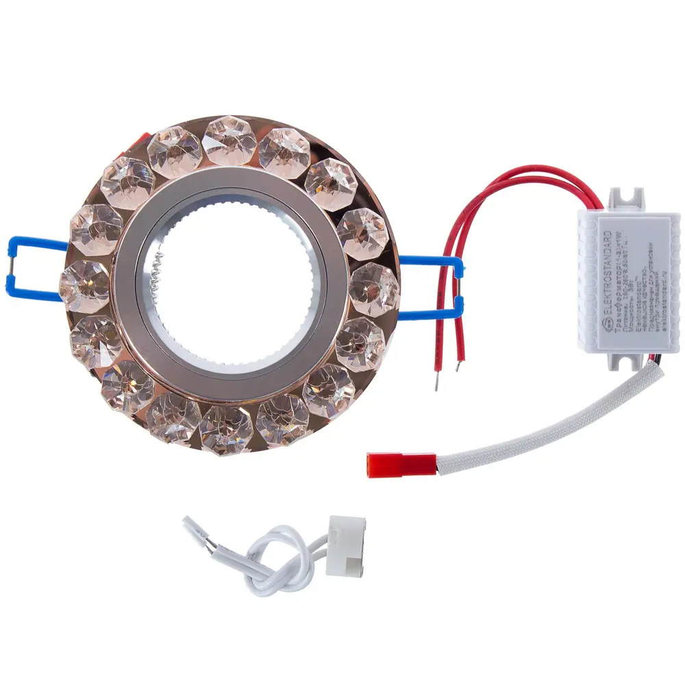 Спот встраиваемый Tesoro, GU5.3, 50 Вт, цвет золото 16521409 STLM-2209289 Elektrostandard  - Вид №1