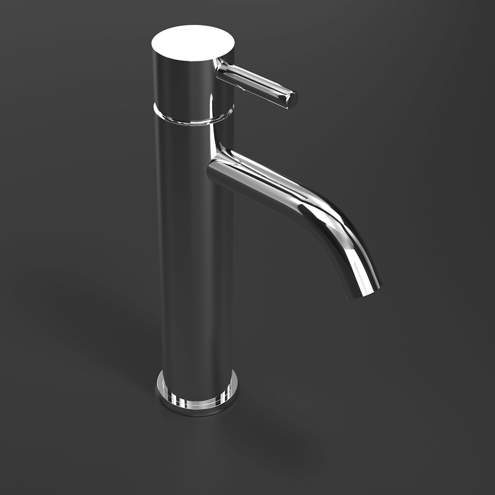 R376-B Моноблочный смеситель из нержавеющей стали с приподнятым корпусом Duten  - Вид №1