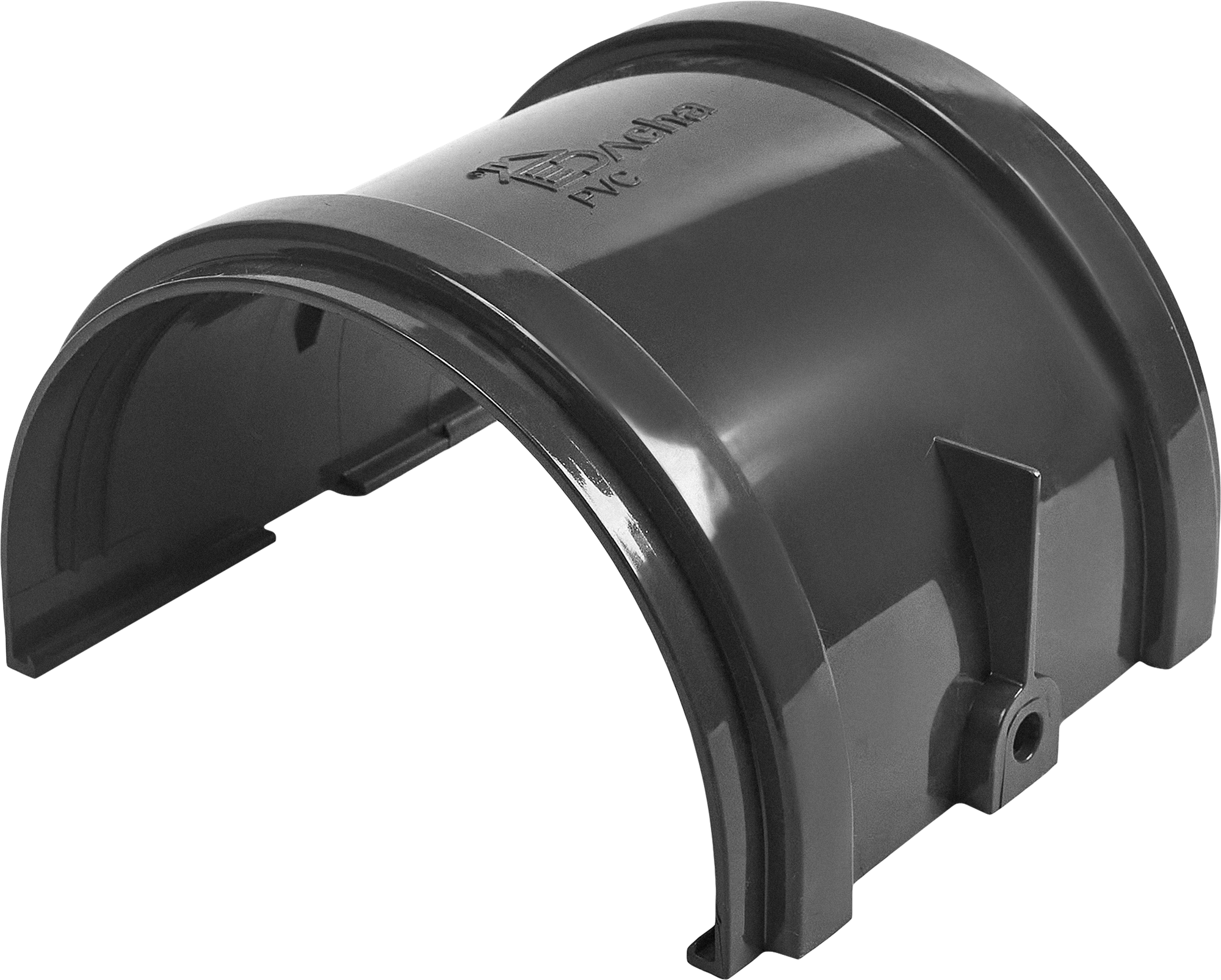 84802180 Соединитель желоба ПВХ Dacha 120 мм цвет серый STLM-0055336 DÖCKE 