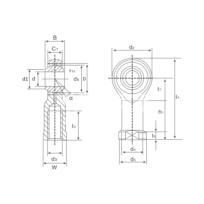 IS2702 Шарнирный наконечник TSF10C ISKRA  - Вид №1
