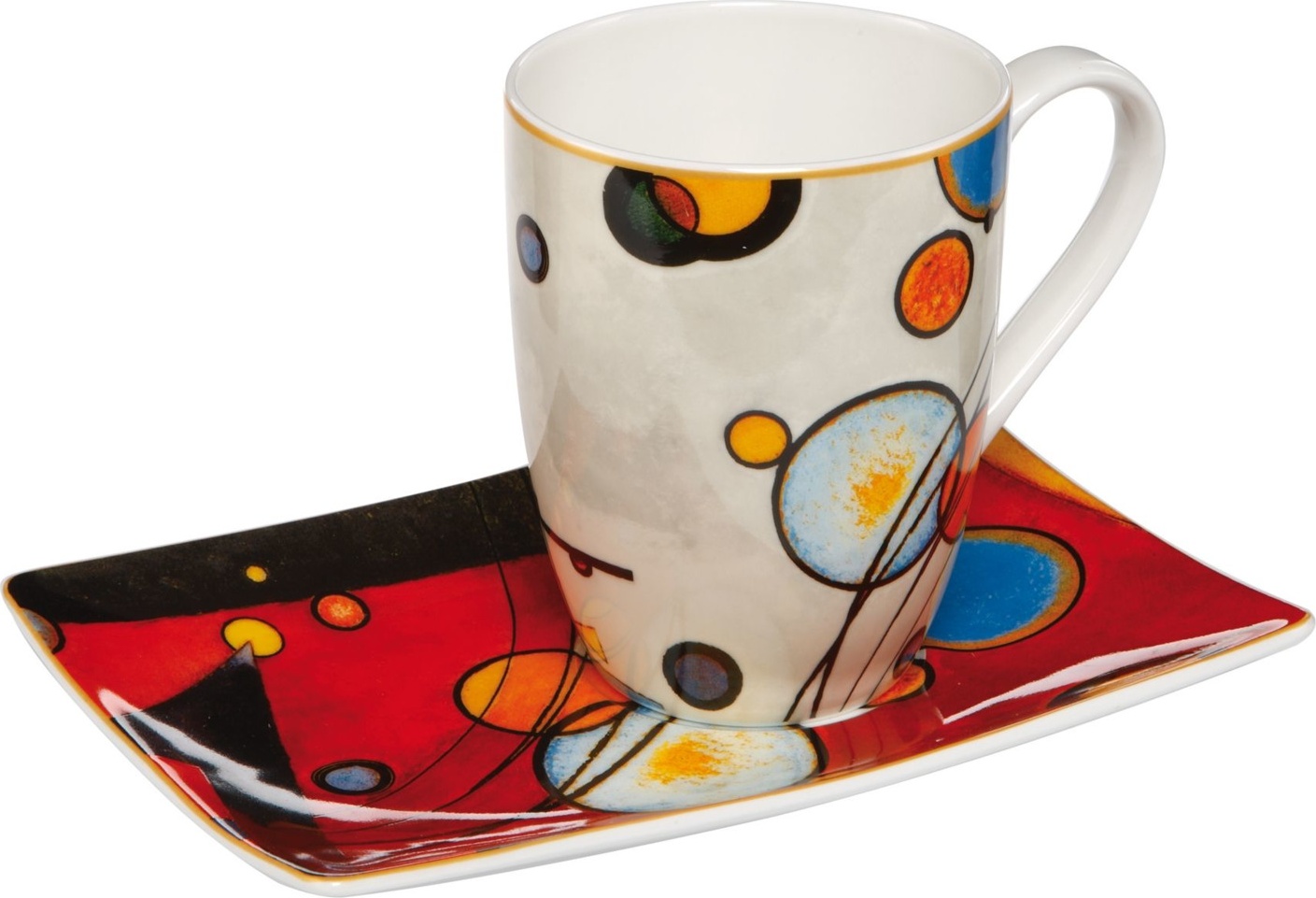 10651616 Goebel Бокал "Тяжелый красный " Фарфор 