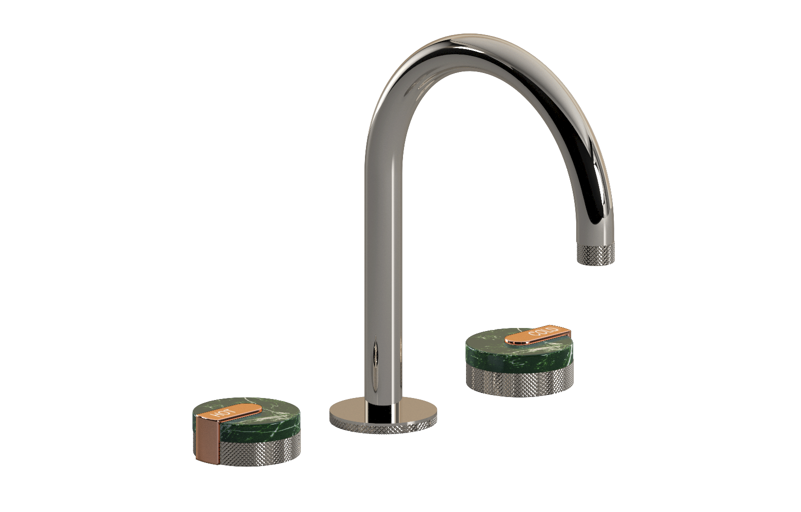 E-11512-R2MG-L1RG-PN Смеситель для умывальника на 3 отвертия GRAFF MOD+