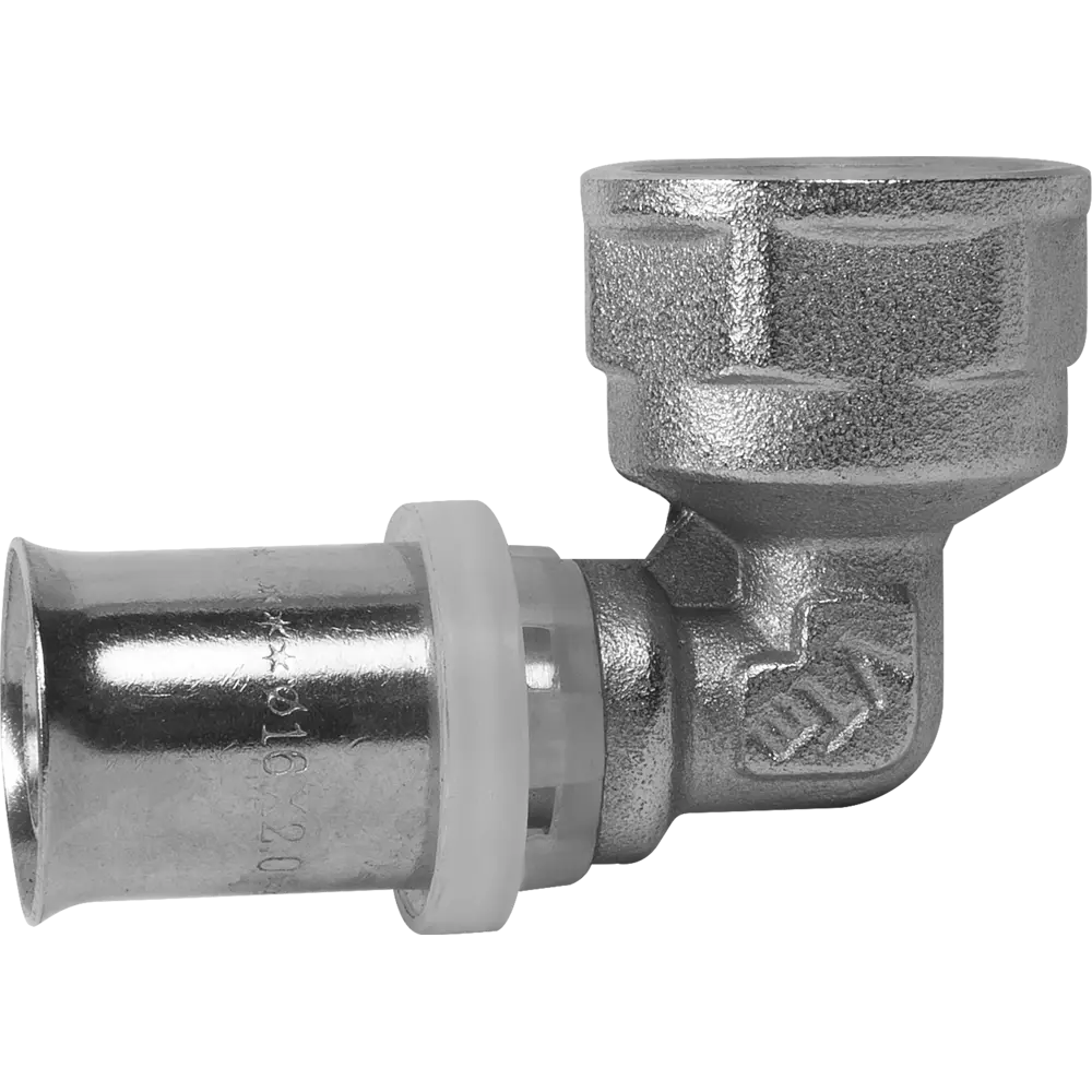 Угол комбинированный 90° Valtec 1/2"x16 мм ВР никелированная латунь VTM.252.N.001604 STLM-2034787 - Вид №1