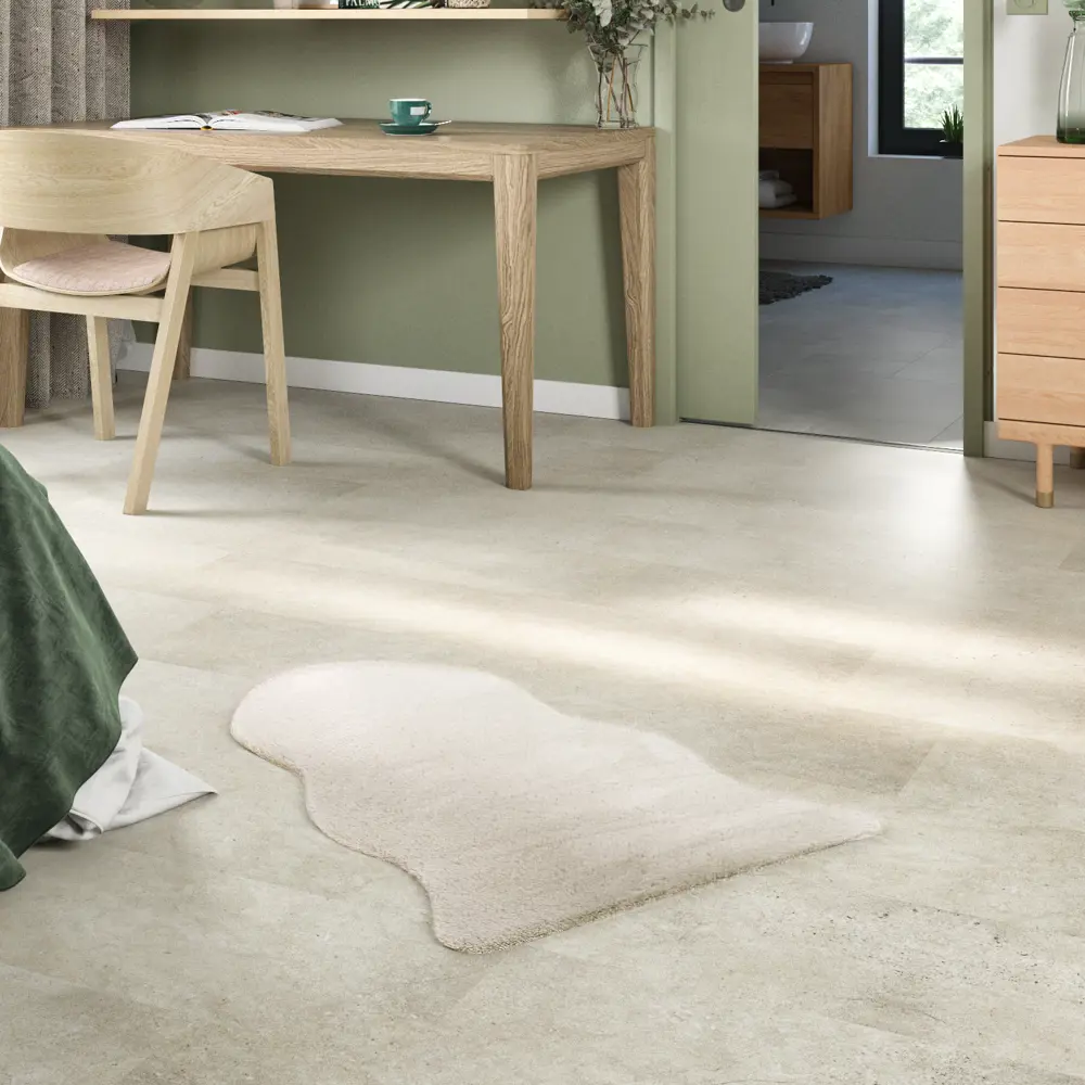 Коврик KREAFORTA Belleville 60x90 см полиэстер цвет белый STLM-2182056