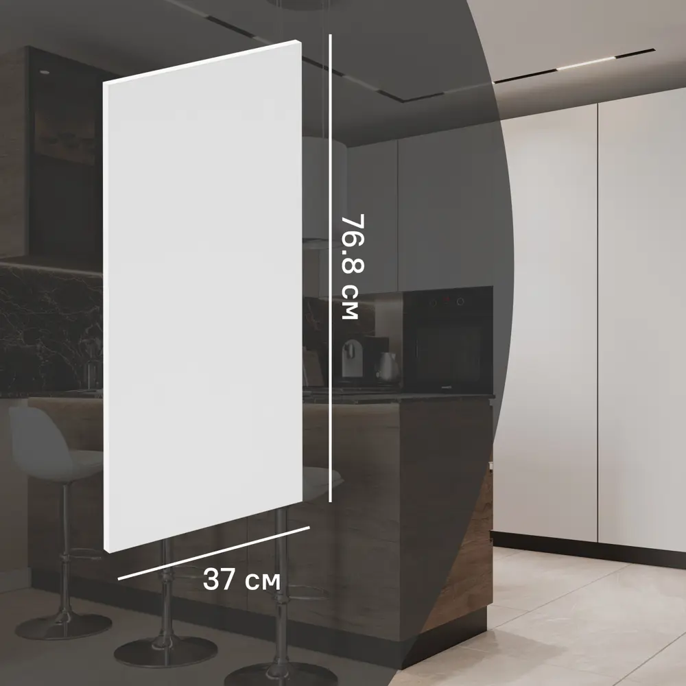 Фальшпанель для кухонного шкафа София 76.8x37 см KONSENSA ДСП цвет белый София белая STLM-2136116