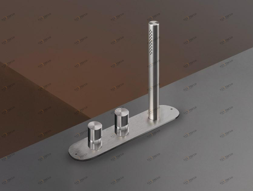 Смеситель на краю с ручным душем Cartesio Car52 Santreyd