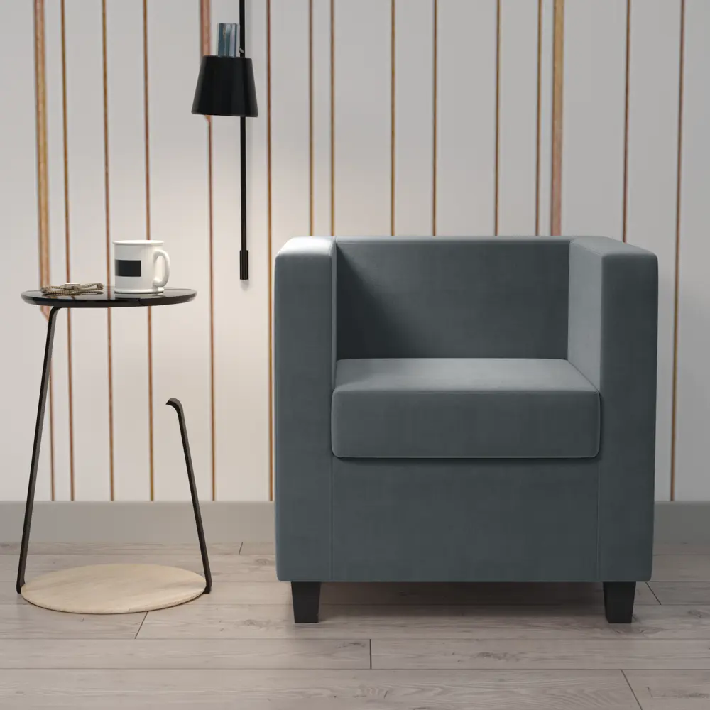 Кресло полиэстер Seasons Корса 73x65x73 см цвет серый STLM-2116132 - Вид №4