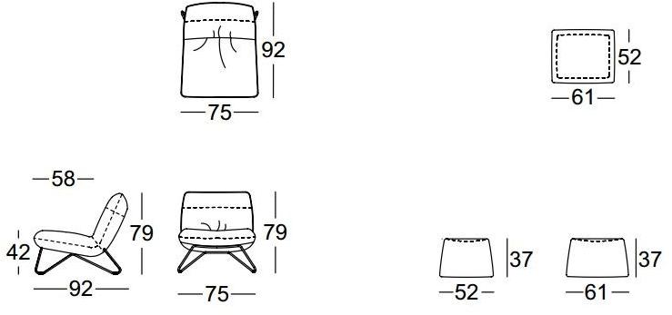 Rolf Benz Кресло из ткани sun-id-1366146 - Вид №6