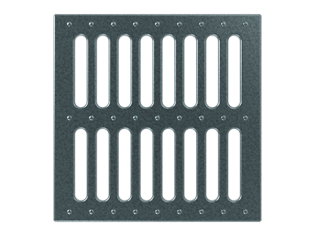 P3030A Решетка стальная штампованная SteeStart 300х300 А15 ГеоПластБорд GPBST-205 - Вид №2