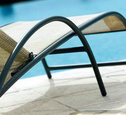 Vermobil Лежащий садовый шезлонг texplast на колесиках Park & taormina Ch381 - Вид №3