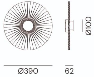 Il Fanale Аппликация светодиода из оттона Plie' 284.04.on/284.05.on - Вид №3