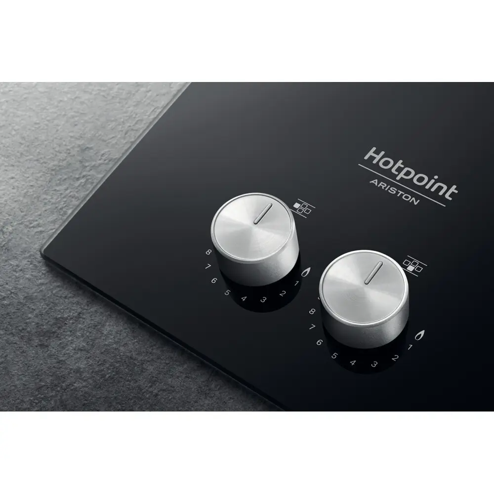 Варочная панель газовая Hotpoint QS 61S/BK 4 конфорки 60x51 см цвет чёрный STLM-2063238 - Вид №3