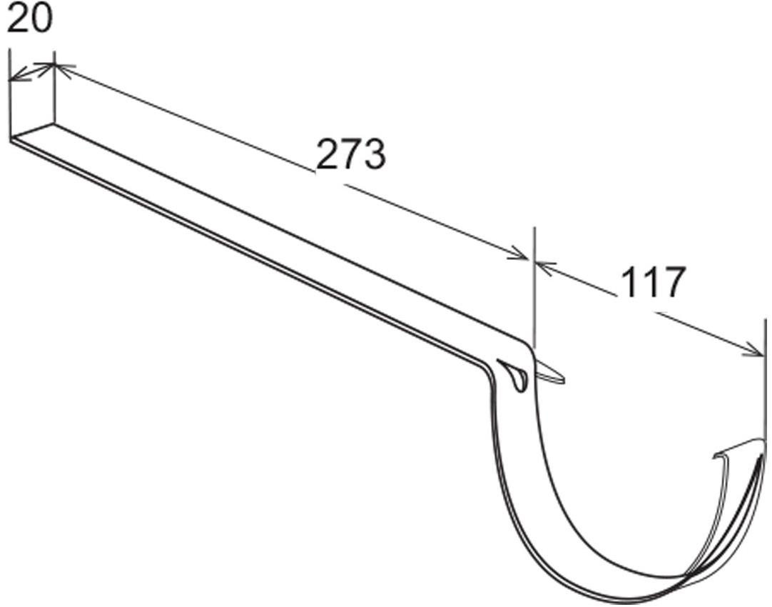 First Corporation Аист из окрашенного листового металла для желоба First plast Ci100gn - Вид №1