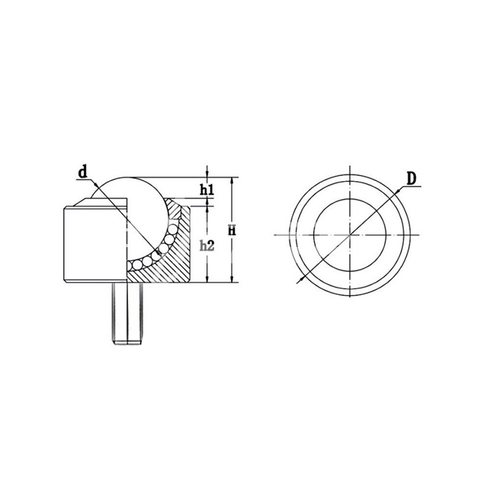 IS2241 Шариковая опора KSM8-FL BS/CS ISKRA  - Вид №1