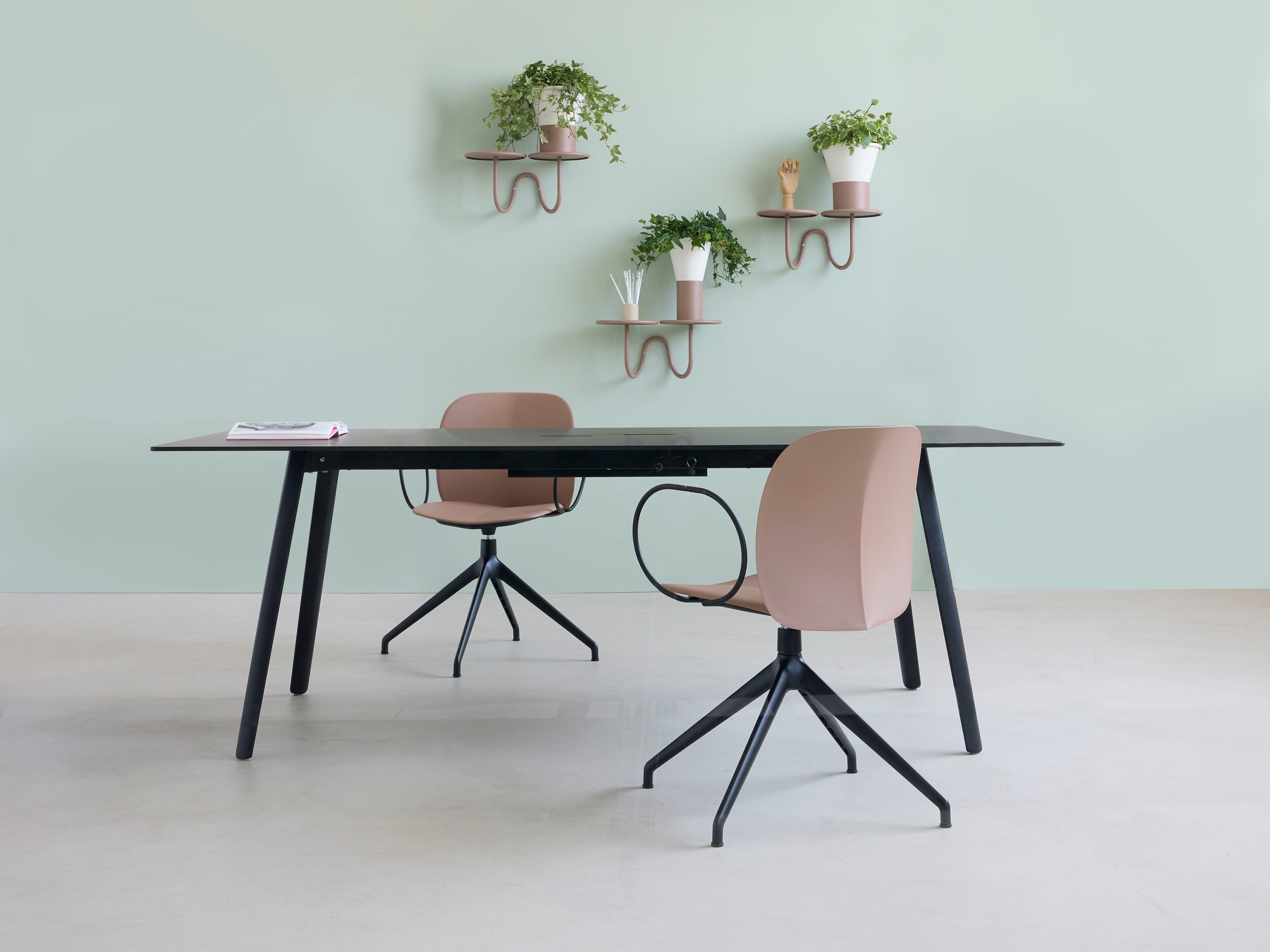 Поворотный стул из инженерного пластика с подлокотниками S-CAB Mentha ARCH-00053476 - Вид №3