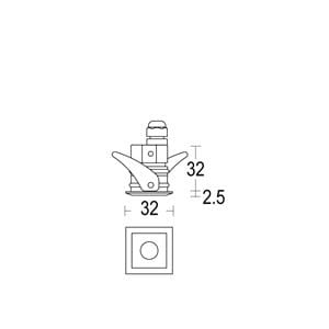 Потолочный алюминиевый светодиодный наружный прожектор Ghidini Lighting знак ARCH-00150370 - Вид №1