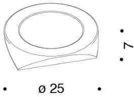 Danese Milano Пепельница из мрамора black marquina Paros Dmrmd/09  - Вид №3