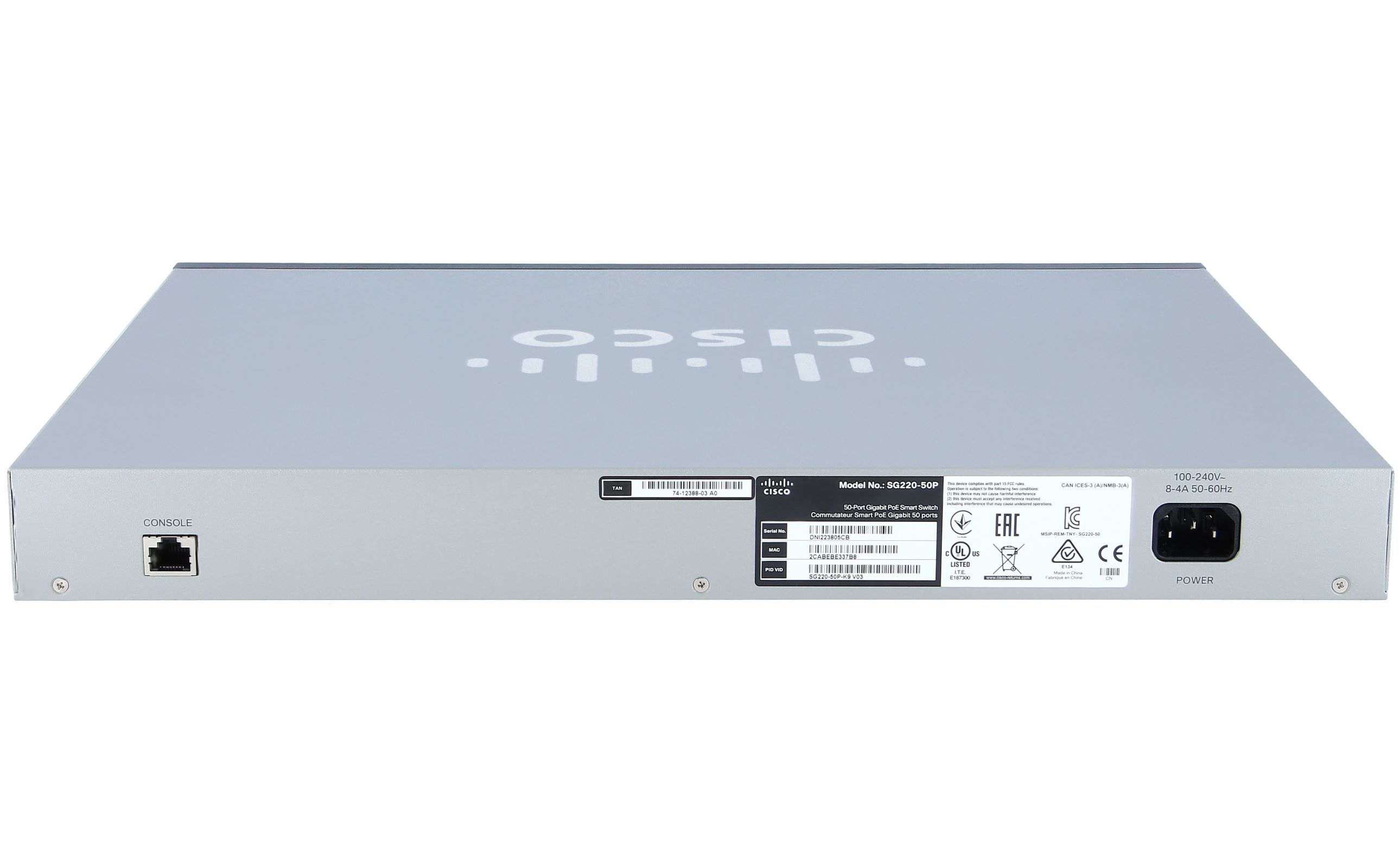 SG220-50P-K9-EU Sg220-50p 50-port gigabit poe smart switch Cisco Santreyd  - Вид №2