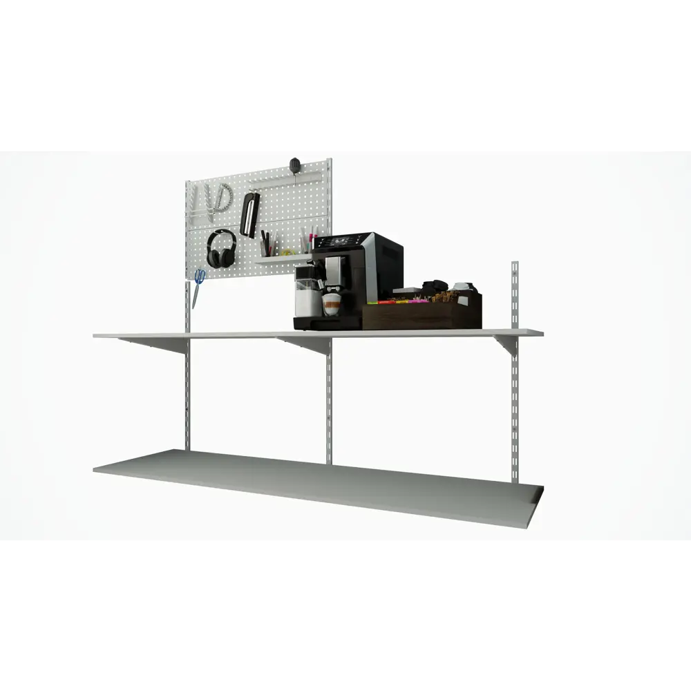 Кронштейн двухрядный KONSENSA 7.5x7.8 см нагрузка до 25 кг цвет белый 10 шт STLM-2083890 - Вид №13