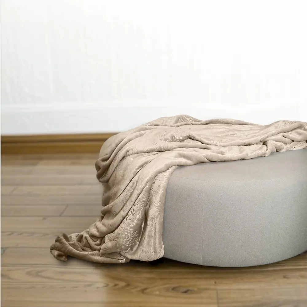 Покрывало Bouquet 240x260 см велсофт цвет кремовый Santreyd STLM-2208176 - Вид №2