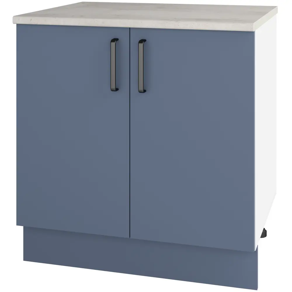 Кухонный шкаф напольный Нокса 80x86x56 см ЛДСП цвет голубой Santreyd STLM-2155564 - Вид №1