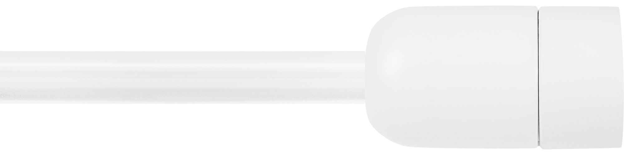 INSPIRE Наконечники «Облонг» для карнизов — белые матовые, 2 шт 82549305 STLM-0029521 - Вид №1