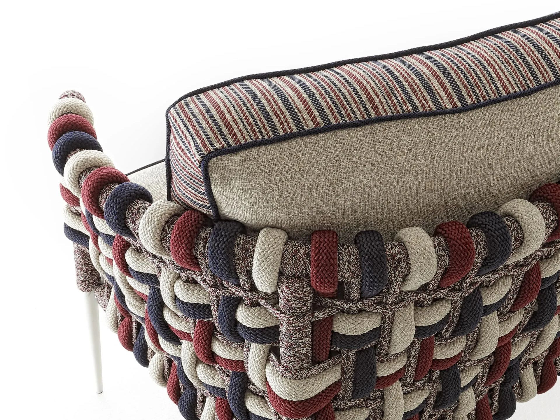 Плетеный 3-местный открытый диван с веревками Nodo Italia Antonio Marras + Nodo Italia ARCH-00028114 - Вид №5