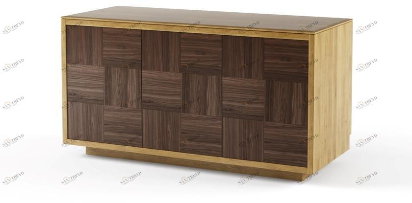 DWFI Комод из фанерованной древесины с распашными дверцами  00002080 