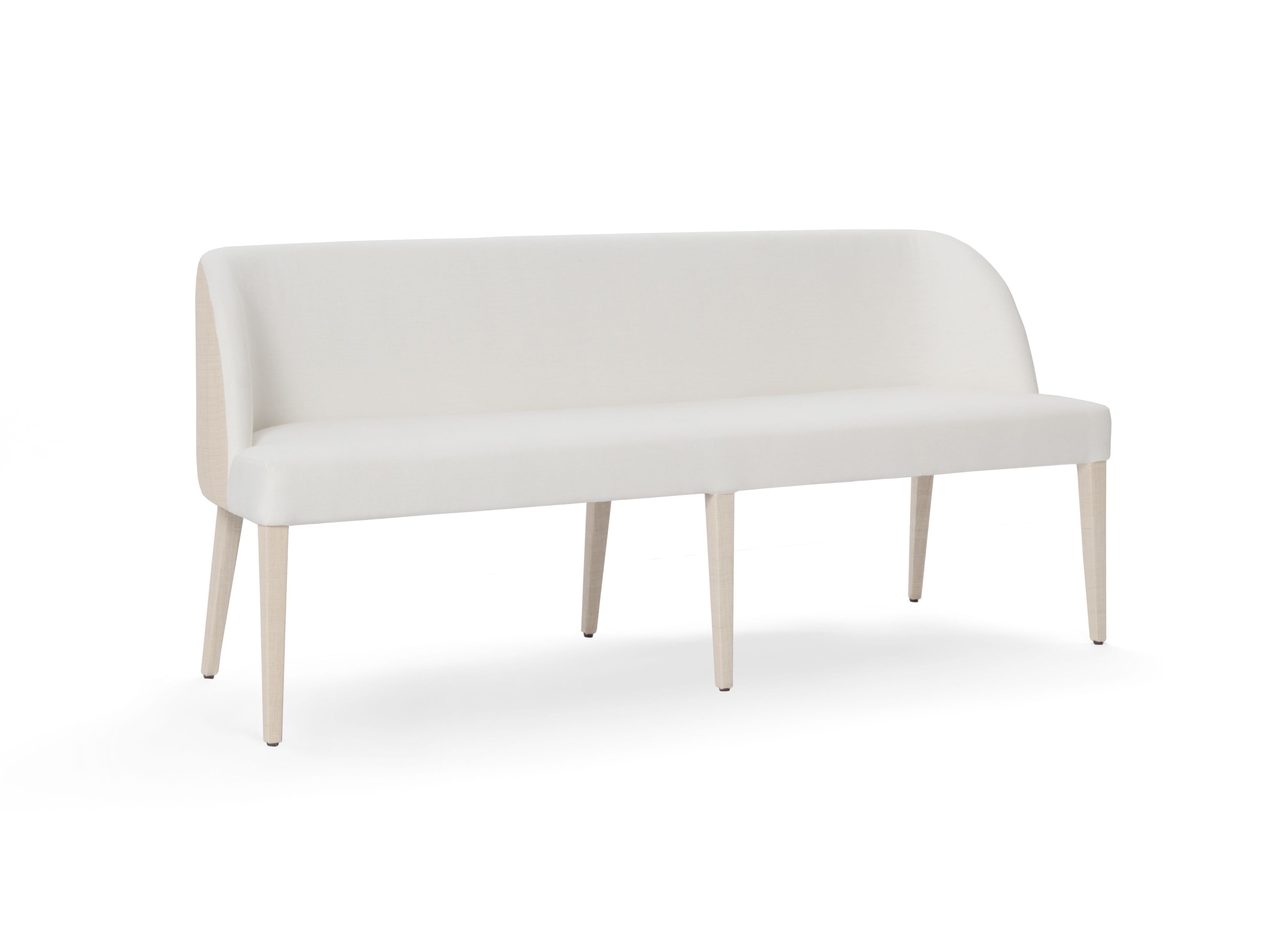 Мягкая скамейка из ткани со спинкой DOM EDIZIONI коллекция Ривьера ARCH-00049301