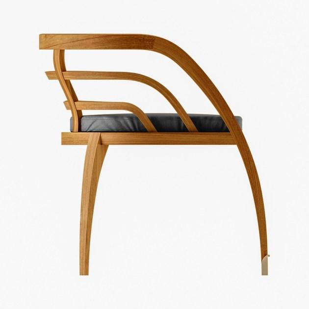 ASTELLO Садовый стул из тика с подлокотниками Coquelicot Cl.sf1.l1 - Вид №3