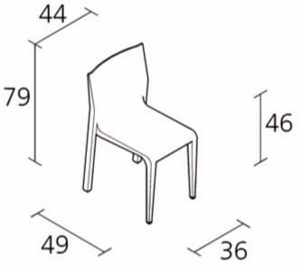 Alias Штабелируемое кожаное кресло Laleggera sun-id-1387179 - Вид №3