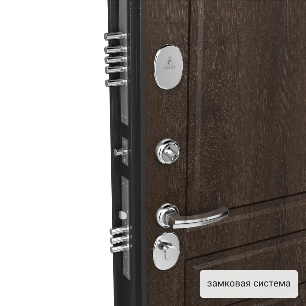 Дверь металлическая Контрол Мария, 880 мм, правая, цвет коричневый TOREX STLM-2184439 - Вид №1