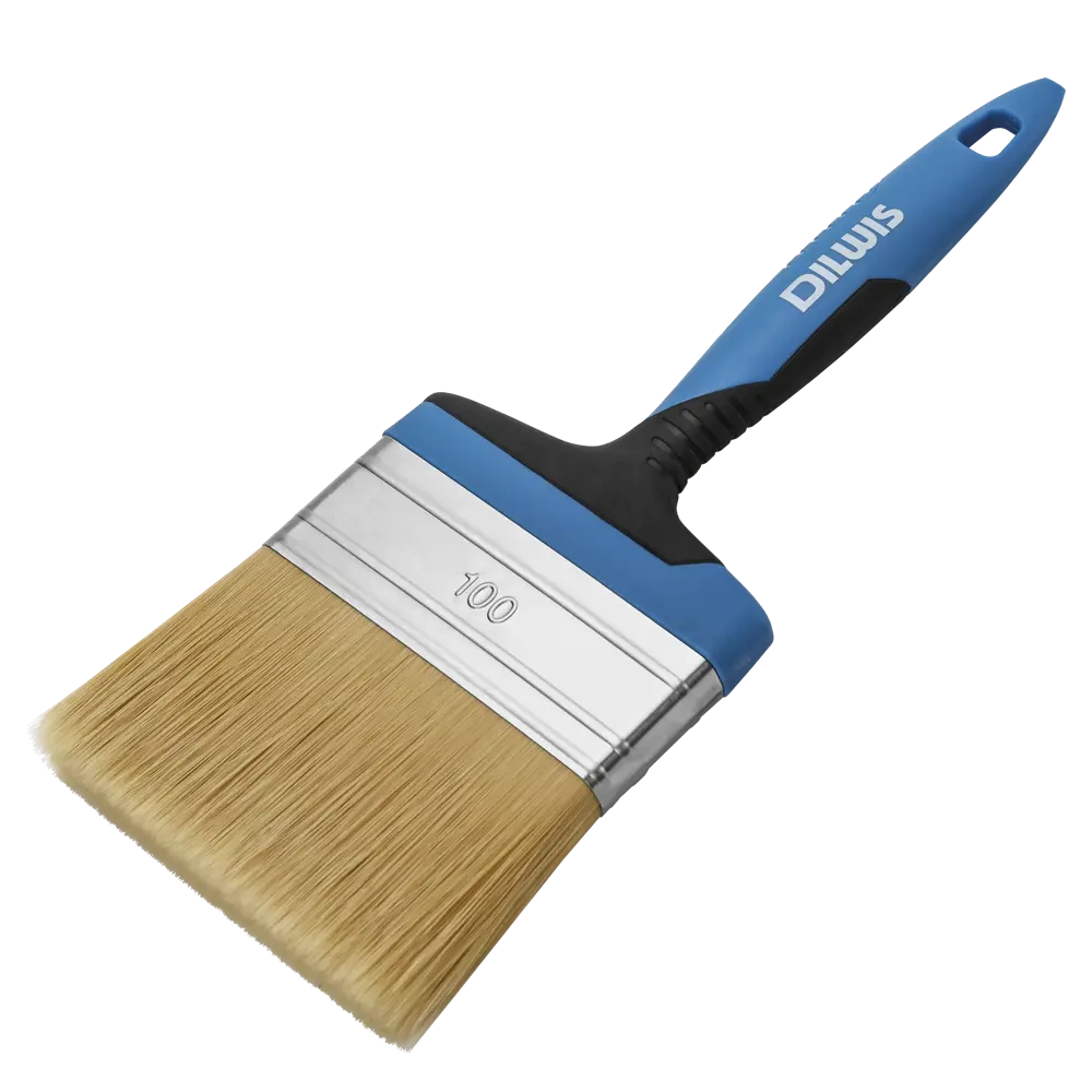 Кисть плоская для водных красок 100 мм DILWIS синтетическая щетина STLM-2047467