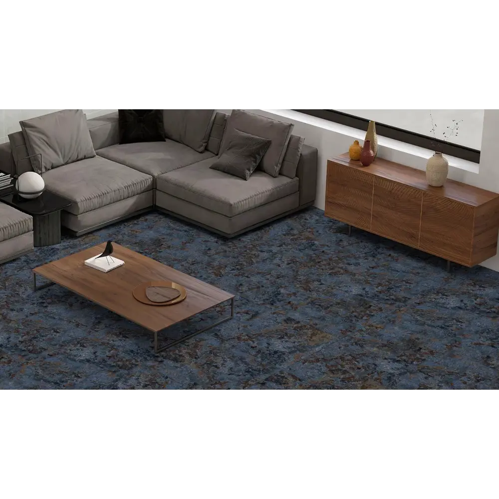 Глазурованный керамогранит Azul Metal 60x120 см 1.44 м² матовый цвет синий Santreyd STLM-2206945 - Вид №1