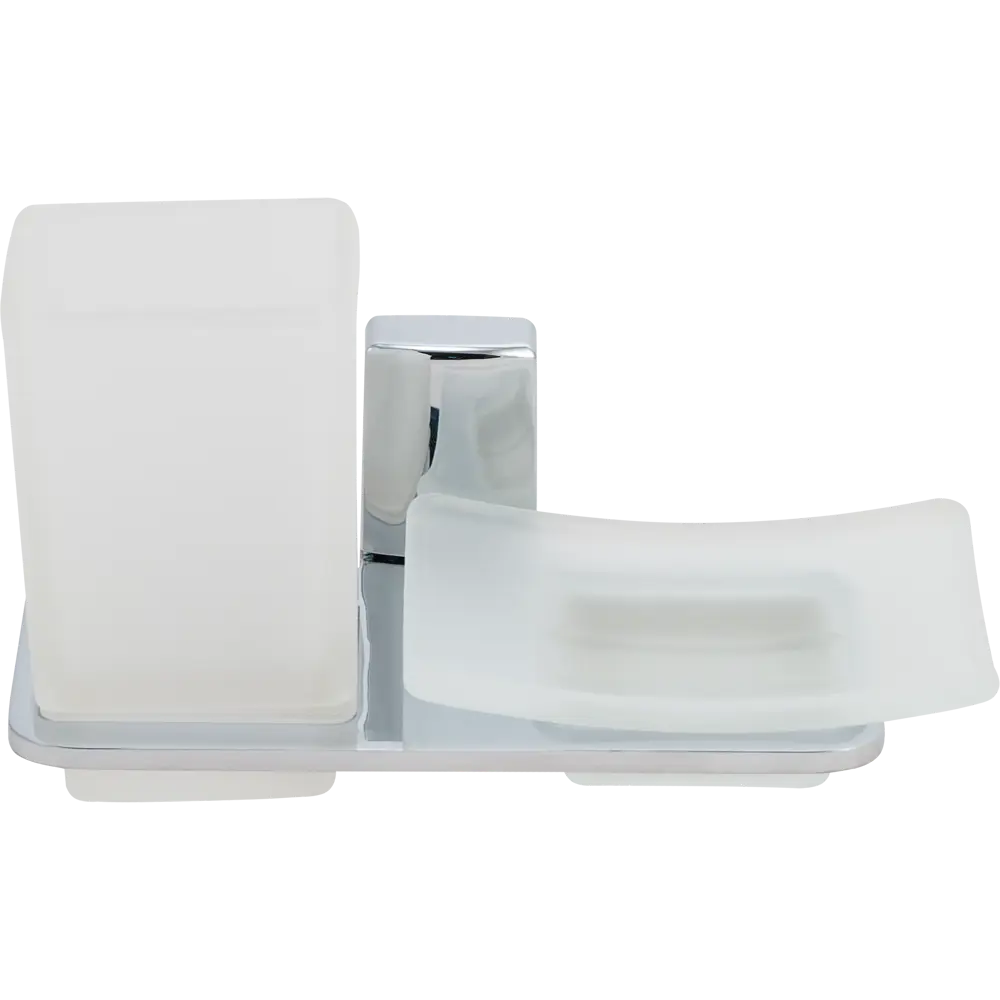 Мыльница подвесная и стакан «Orchid», цвет белый Santreyd STLM-2162266 - Вид №1