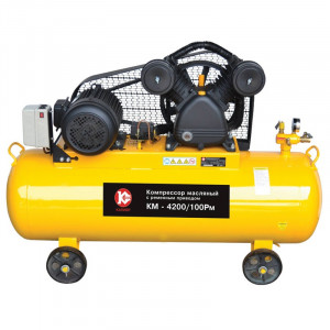 45989 Калибр Компрессор масляный ременной КМ-4200/100РМ