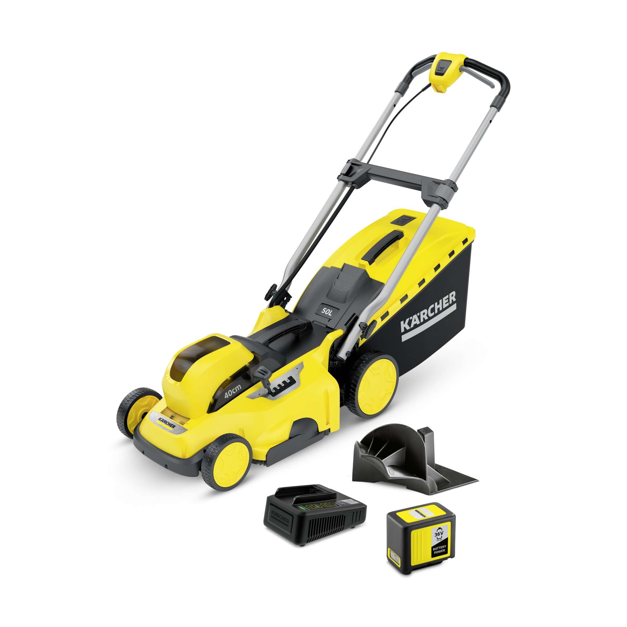 82541677 Газонокосилка аккумуляторная Karcher LMO Battery 36-40 Set 36 В 40 см АКБ и ЗУ в комплекте Santreyd 