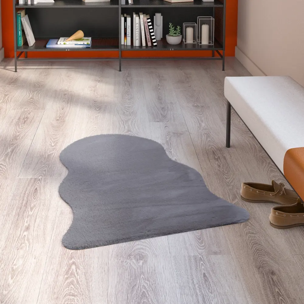 Коврик KREAFORTA Belleville 60x90 см полиэстер цвет серый STLM-2026036